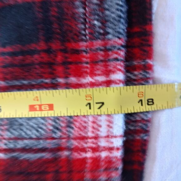 Islis Red Black Wool Plaid Mini Skirt Fully Lined. XL NWT - Picture 7 of 7